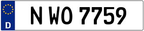 Truck License Plate